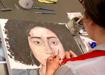 Portrait painting at ƵIOS art classes